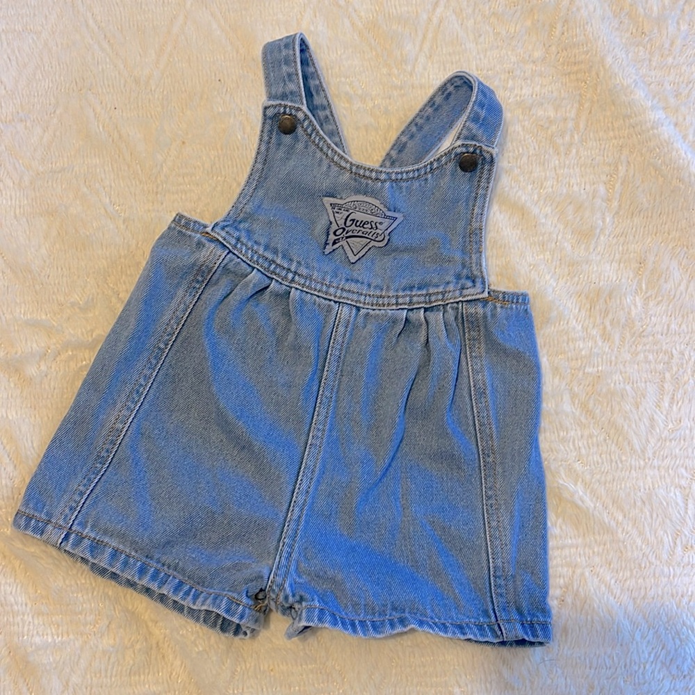 Vintage Baby Guess Short Overalls